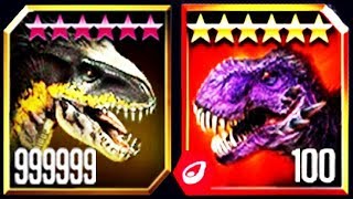 LEVEL 999999 INDORAPTOR vs LEVEL 100 OMEGA 09 BOSS JURASSIC WORLD [upl. by Deerc505]