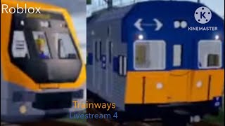 Roblox Trainways Livestream 4 [upl. by Leachim]