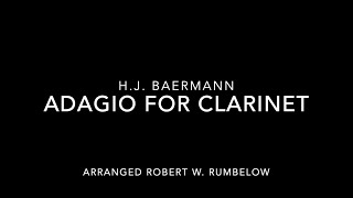 Adagio for Clarinet  HJ Baermann [upl. by Osana]