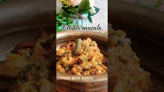 Easy bhindi masala recipe  Dahi wali bhindi cooking youtubeshorts foodblogger shorts [upl. by Frydman59]