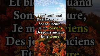 🍂Chanson dautomne🍂 Paul Verlaine [upl. by Irvin]