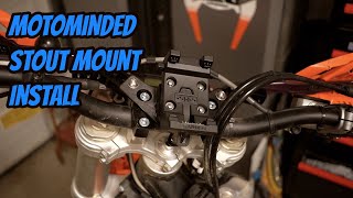 Silent Install of MotoMinded GPS Stout Mount on a Dirt Bike  ASMR [upl. by Calder]