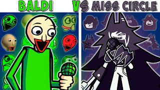 FNF Character Test  Gameplay VS My Playground  ALL Baldi VS Miss Circle Test [upl. by Alyak]