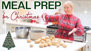 Meal Prep EVERYTHING for Christmas Day Prepping  Freezing made easy [upl. by Aldric66]