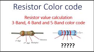 Resistor Color Code  3 4 and 5 Band Resistor Calculate and Explained [upl. by Ajoop]