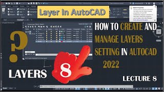 How to used Layer in AutoCAD របៀបកំណត់​ Layer ក្នុង​ AutoCAD [upl. by Carmelia]