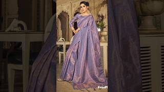 new saree design😱wowytshort purplecolor shafia444 [upl. by Josi]