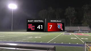 Roncalli VS East Central  Football [upl. by Karoly]