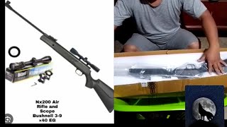 Unboxing new NX200 air rifle with Bushnell scope 39x40EG Preciholeno comments [upl. by Tnemelc]