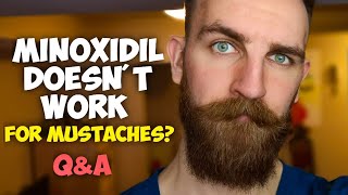 Minoxidil Doesnt Work for Mustaches Red Light Therapy for Beard Growth  QampA 3 [upl. by Theda]