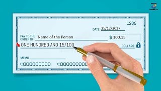 How to WRITE A CHECK  The Right Way to Write Dollars amp Cents [upl. by Ruenhcs210]