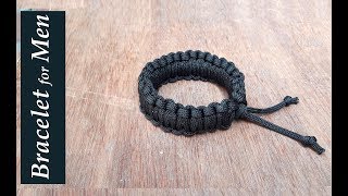 How to make bracelet for boys at homeDIY bracelet for menEasy Paracord BraceletCreationampyou [upl. by Trudi]