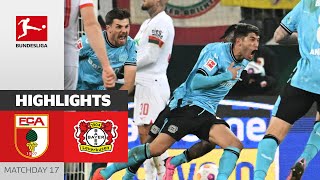 quotBuzzer beaterquot for Leverkusen  FC Augsburg  Bayer 04 Leverkusen 01  Highlights  MD 17 – 2324 [upl. by Normandy]