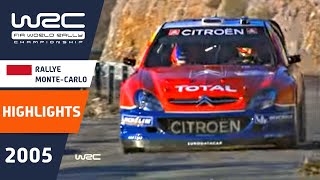 Rallye MonteCarlo 2005 WRC Highlights  Review  Results [upl. by Ahsiened870]