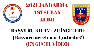 2021 Jandarma Astsubay Alımı ve Başvuru ücreti nasıl yatırılır EN GÜNCEL VİDEO [upl. by Bissell448]