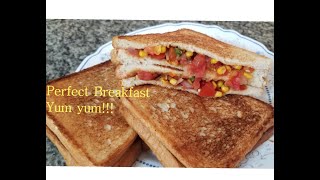 Pan Toasted bread Recipe  Dont just eat bread treat yourself with a toast [upl. by Sherrard]