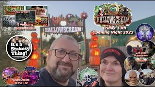 Hallowscream opening night 2023 includes inside Scare Maze Footage itsastakesything [upl. by Yorle]