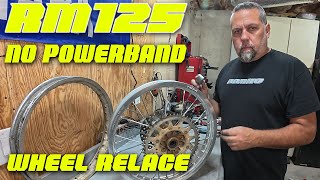 Suzuki RM125 No Powerband and Wheel Respoke Ep99 [upl. by Thirza890]