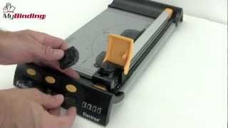 Fellowes Electron 120 12 Inch Rotary Trimmer Demo [upl. by Jepum]