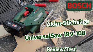 BOSCH Universal Saw 18V 100 Akku Stichsäge ReviewTest [upl. by Trubow569]