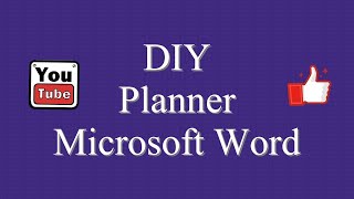 DIY Planner Microsoft Word [upl. by Akinej]