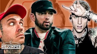 Eminem MUTILATED Machine Gun Kelly  Adam22 Reacts [upl. by Ielirol924]