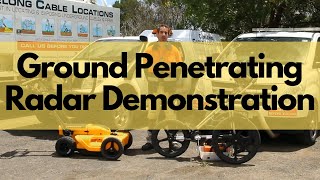 Demonstrating Ground Penetrating Radar locating a gas and water pipe [upl. by Angelika]