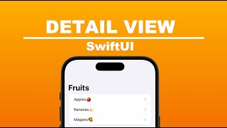 How To Create A Detail View In Xcode 15 SwiftUI [upl. by Gokey306]