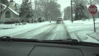 A Drive through Glassboro NJ in the Snow Part 1 [upl. by Peirsen987]