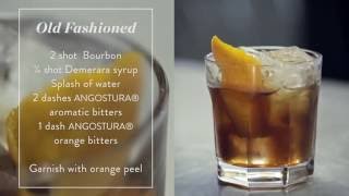 How to make an Old Fashioned  Cocktail Recipe Presented by the House of Angostura [upl. by Cha682]