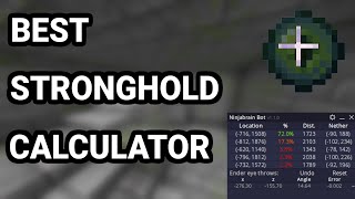 Ninjabrain Bot Stronghold Calculator Tutorial for Minecraft Speedruns 100 EYE SPY [upl. by Nolos]