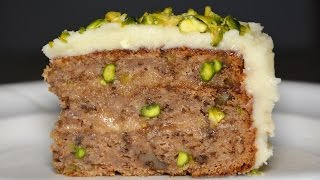 Parsnip Pear and Pistachio Cake  Vegan Friendly [upl. by Annai980]