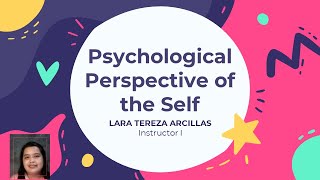 Understanding the Self  Psychological Perspective of the Self Part 1 [upl. by Kerin559]