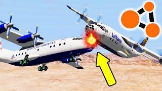 MidAir Airplane Crashes 1  BeamNG Drive [upl. by Thorne]