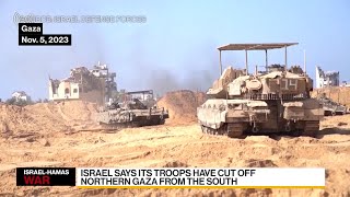 Israel Latest Military Says Troops Encircled Gaza City [upl. by Ylloj122]