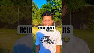 This Kid Needs A Better Helmet ASAP😂 shorts football viralvideo [upl. by Anomis]