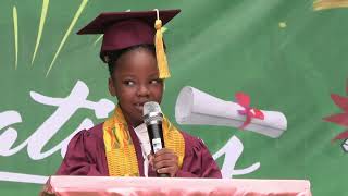 Valedictorian Speech for Kindergaten  Graduation 2024 [upl. by Enyaj370]