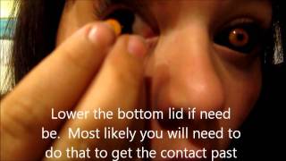 Inserting and Removing Sclera FX Contacts [upl. by Llener]