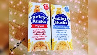 Farleys Rusks  Babys First Rusk  FoodyMomm [upl. by Tad414]