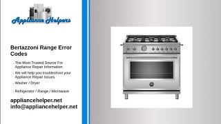 Bertazzoni Range Error Codes [upl. by Eeliah]