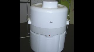 Funktionstest Entsafter BRAUN MP50Juicer BRAUN MP50 Function test [upl. by Robbi]