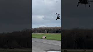 Agusta A109 power helicopter landing at Shobdon airfield [upl. by Ardnait]