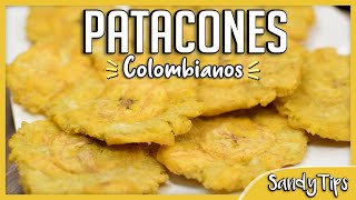 Como Hacer Patacones Colombianos Crocantes  Tostones Crocantes 💜 SandyTips [upl. by Harli]