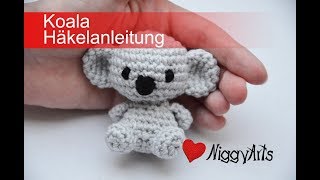 NiggyArts  Koala Häkelanleitung [upl. by Elocaj]