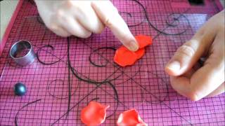 tuto fimo  le coquelicot [upl. by Treboh]