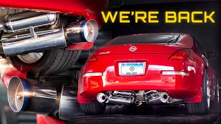 New Garage REVEAL  350z Exhaust Install [upl. by Yme]