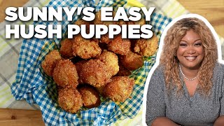 Sunny Andersons Easy Hush Puppies with a Hot Honey Dipping Sauce  The Kitchen  Food Network [upl. by Haymo]