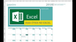 Dias úteis no Excel [upl. by Hesky]