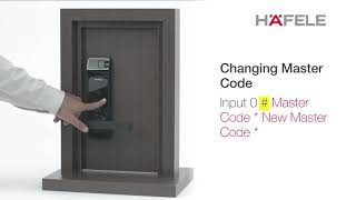 Hafele EL7700 Digital Door Lock  Hafele Digital Lock Singapore [upl. by Pantia915]