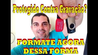 PENDRIVE NÃO Formata Protegido Contra Gravação Eu Formatei NÃO é CMD  REGEDIT 2020 [upl. by Bourgeois]